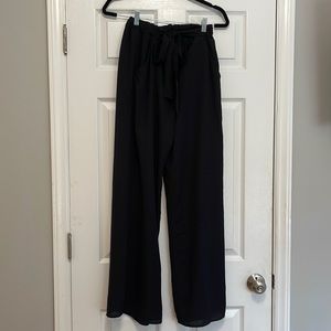 Black pants w/ tie waist
